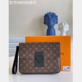AAAQuality Louis Vuitton S Lock A4 Pouch Monogram Macassar M80560 Bag