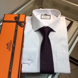 Hermes Replica Mens Silk Tie Geometric Pattern