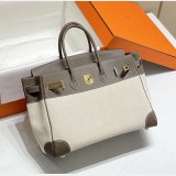 Hermes Birkin 35cm Canvas Swift Handbags