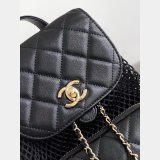 Replica Spring-Summer 2025 Backpack Mesh AS5484 Black Bag
