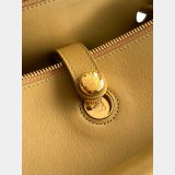 Medium Madrid bag in supple grained calfskin Yellow