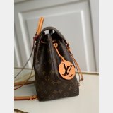 Louis Vuitton Montsouris Backpack Monogram Canvas/Natural leather Brown Replica