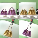 Best CC AS5631 25 Hobo Metallic Grained Calfskin Bag