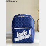 Luxury Louis Vuitton Cheap M45879 Discovery Backpack Monogram Other Blue