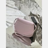 Small Prada Cleo brushed leather shoulder bag with flap