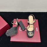 Women's Platform Pump With Double G Canvas