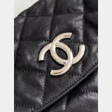 Designer Matelasse Chain Shoulder Ap3566 Black Bag