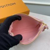 Louis Vuitton Wholesale Mini Pochette Accessoires Monogram Empreinte Leather M80501 Pink