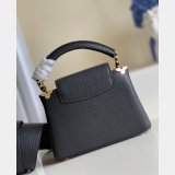 Designer Louis Vuitton Replica Black/White Capucines Mini Capucines M56669 Handbags
