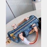 Nano Speedy Louis Vuitton Replicas M82950 Monogram Denim Bag