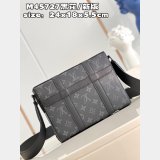 7 Star Louis Vuitton Fake Trunk Messenger Monogram Eclipse Canvas M45727 Grey
