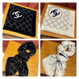 7 Star Top Replicas Double C Grid Square Scarf