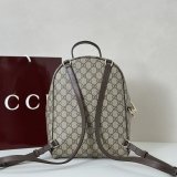Gucci 836856 Ophidia Small Backpack Beige And Brown GG Fabric Bag