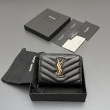 CASSANDRE MATELASSE compact zip-around wallet