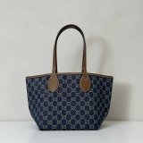 Gucci Totissima Small Reversible Tote Shoulder 820496 Blue Bag