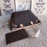 Best Louis Vuitton Wholesale Neverfull Monogram MM APRICOT M50366 Bag