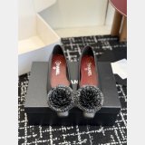 Best 1:1 CC Raffia Camellia Flats