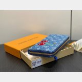 Perfect Louis Vuitton Copy LV x TM Zippy Wallet Monogram Denim
