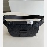 Louis Vuitton Knockoff S Lock Sling Bag Taurillon M58487 Black Bags