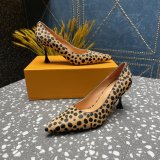 Fashion LOUIS VUITTON leopard print BLOSSOM PUMP