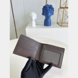 Louis Vuitton Men Replica M64002 Slender Wallet Monogram Eclipse Canvas