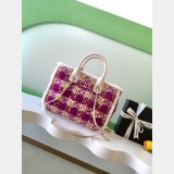 Top Quality Tweed Shearling Lambskin Shopping AS5688 & AS5689 Bag