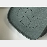 Hermes Mini Evelyne Bag Togo Leather Almond Green