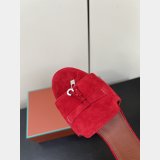 Loro Piana Summer Charms Sandal Suede Goatskin