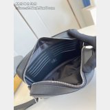 Louis Vuitton Pochette Kasai M30939 Luxury Taiga Leather Black