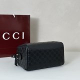 Gucci High 848886 Black GG Emblem Medium Boston Bag