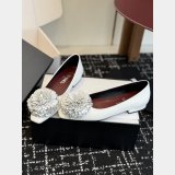 Best 1:1 CC Raffia Camellia Flats