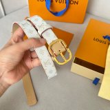 Cheap LOUIS VUITTON Monogram Women Belt 25MM