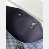 LV Keepall Replica Keepall Bandouliere N41418/N41416/N41413 Damier Graphite Canvas