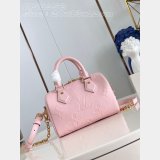 Perfect Pink M47136 Speedy Bandoulière 20 Replicas Louis Vuitton Bag