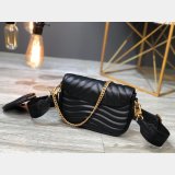 Louis Vuitton Replica M56461/M57864 New Wave Multi Pochette Leather Crossbody