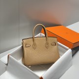 Luxury 20CM Hermes Mini Birkin With Strap Togo Leather
