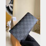 M61697/N62665/M66540 Brazza Wallet Monogram Eclipse Damier Graphite LV Replica