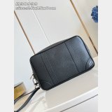 Louis Vuitton Pochette Kasai M30939 Luxury Taiga Leather Black