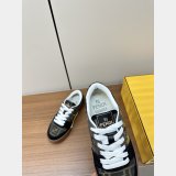 Fendi Match Leather Sneakers
