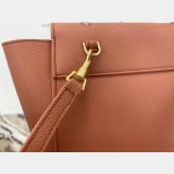 Replica Celine Ladies Yellow Nano Belt Bag In Laminated Calfskin