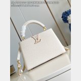 Louis Vuittons The Capucines Perfect M48865 Milky White Bag