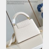 Louis Vuittons The Capucines Perfect M48865 Milky White Bag