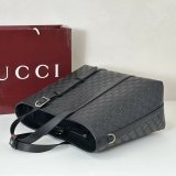 Gucci GG Emblem Large Tote Men Black 850218 Bag