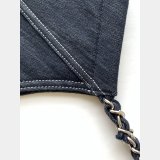 Top Quality AS2138 Vintega Denim Tote Shopping Bag