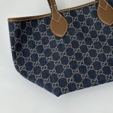 Gucci Totissima Small Reversible Tote Shoulder 820496 Blue Bag