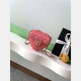 Quality Micro AP2784 Heart Clutch With Chain Bag