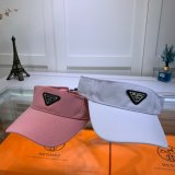 Wholesale Prada Metal triangle logo Empty top hat