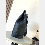 Top Pebble Hobo Bag In Supple Grain Calfskin