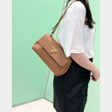 Luxury Prada 1BN022 Flap Grain Leather Shoulder Bag