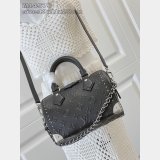 Louis Vuitton Speedy 20 Trunk Bag M14575 Luxury Black Perfect